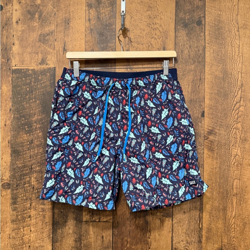 Saxx mens cannonball 2in1 shorts medium EUC